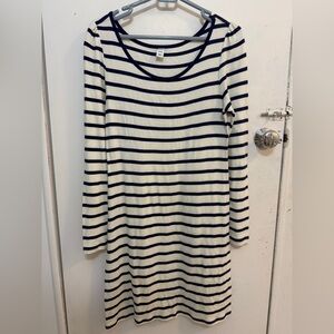 Old Navy Navy and White Striped Dress